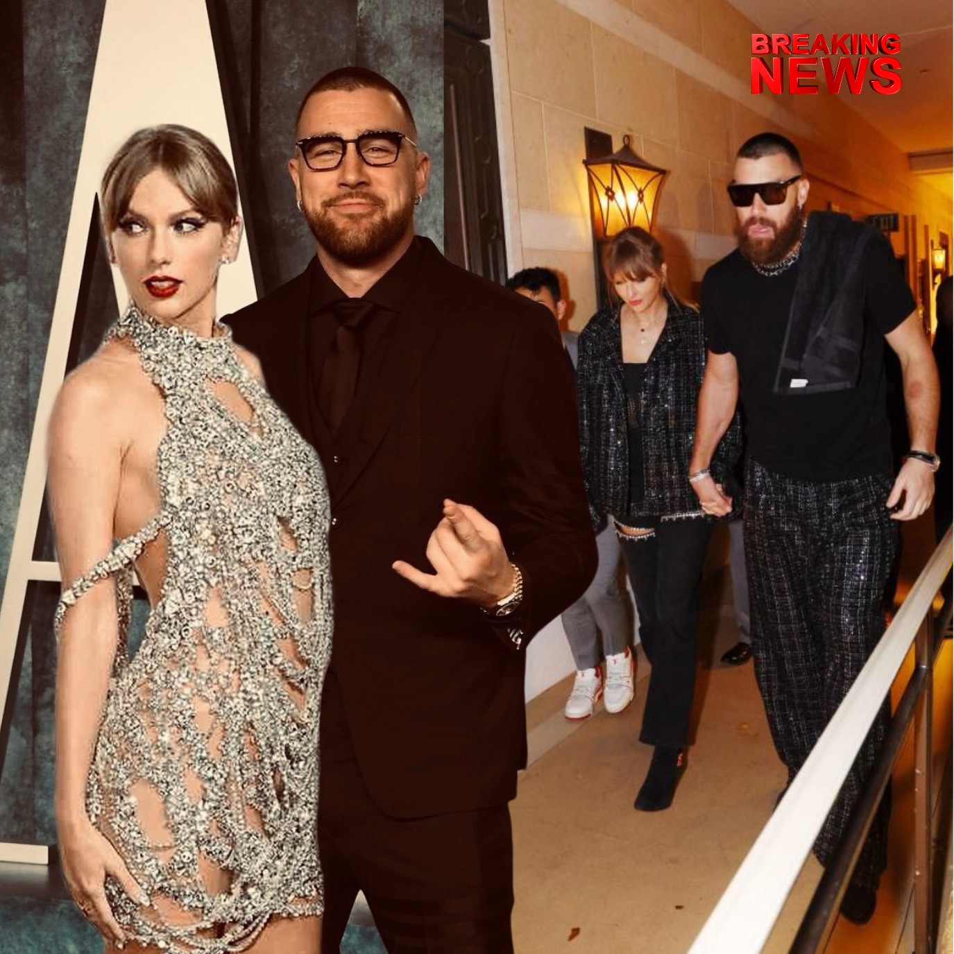 WOW!! Taylor Swift and Travis Kelce Step Out at 2024 Gucci Oscars Party ...